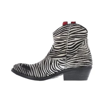 Paris Punk Schoenen, Dames, Veelkleurig, 36 EU, Pony Enkellaars