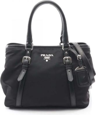 Prada Borsa a tracolla in tessuto 2010-2025 - Nero