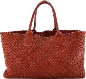 Bottega Veneta Cabat Intrecciato Nappa Medium tote bag - women - Calf Leather - One Size - Orange