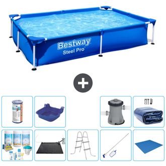 Bestway Piscina Bestway Steel Pro Rectangular - 221x150x43 Cm - 7-piezas S22222