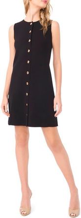Ted Baker Lois Sleeveless Button-Up Minidress in Rich Black at Nordstrom, Size X-Small