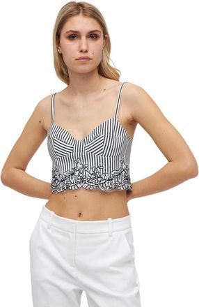 Ermanno Scervino Sleeveless Top - Dames - Tops zonder mouwen - Zwart - S - Katoen - Tops