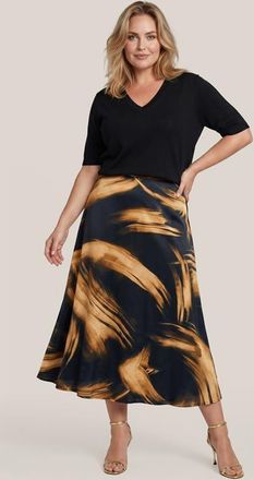 Mart Visser Caila Print Rok Zwart / Goud Maxi