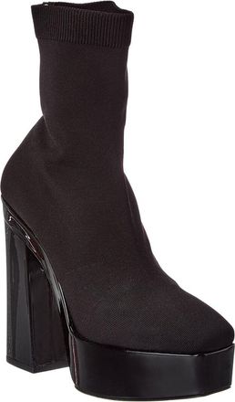 Jimmy Choo London Giome 140 Knit & Patent Platform Over-The-Knee Boot