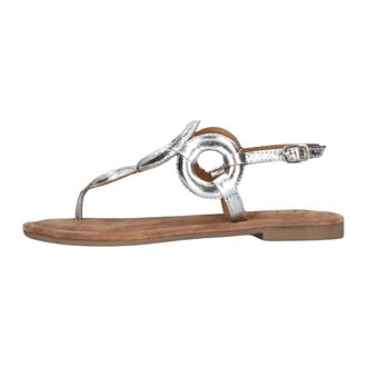 Lazamani Dames, Schoenen, Grijs, Maat: 38 EU Leer