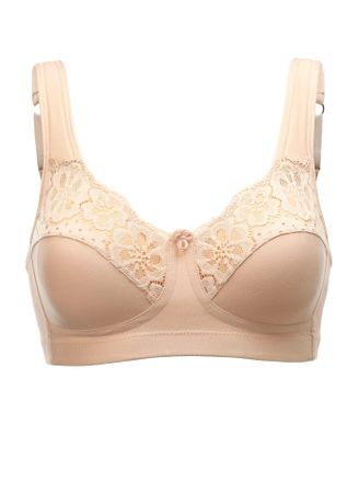 Swegmark B&uuml;gelloser BH SWEGMARK OF SWEDEN, Damen, Gr. 100, Cup C, beige (puder), 95% Baumwolle, 5% Elasthan, BHs B&uuml;gelloser BH