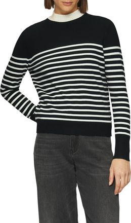 s.Oliver Rundhalspullover mit Streifenmuster
