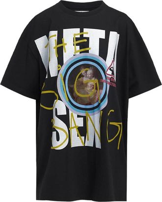 Vivienne Westwood Meta Oversized T-shirt - Heren - T-shirts - Zwart - S - Katoen - Tops