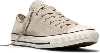 Converse Chuck Taylor All Star Suede Low Top Sneaker in Papyrus/Black/Egret at Nordstrom, Size 10.5