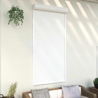 Berkfield Home Roller Shutter Aluminium 110x220 cm White