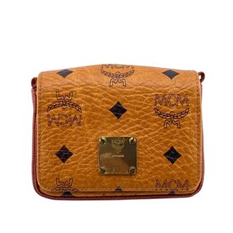 MCM Mcm Brown Leather Pouch (Pre-Owned)