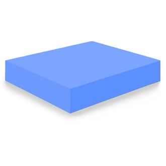 HOGAR 24 Plancha De Espuma Poliuretano Multiusos - Medida: 60 X 120 X 15 Cm De Grosor - Dureza Firme - Densidad 25 Kg/m3