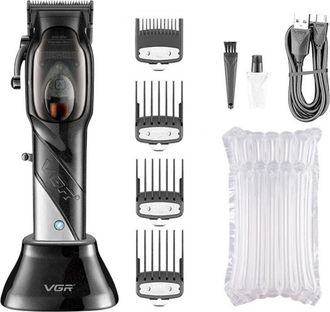 Trade Shop MaxTech - Tagliacapelli Uomo Cordless Professionale Elettrico 9000 Rpm Ricarica Usb V-002