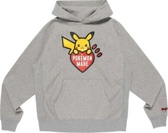 Human Made x Pokemon Made Pikachu Heavyweight Hoodie Grey XX30CS006-GREY