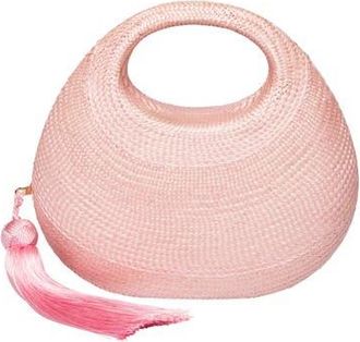 Raf&eacute; New York Isi Cut Out Handle Clutch in Pink at Nordstrom, Size Small