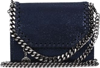 Stella McCartney Stella McCartney Damens Geldb&ouml;rse Eco Wildleder Blau/Tinte
