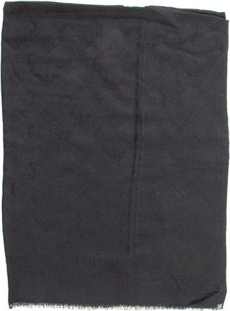 Emporio Armani Italiaans Ontwerp Pashmina Sjaal met Logo - Heren - Sjaals - Zwart - ONE Size - Accessoires