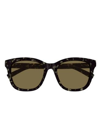 Gucci square-frame sunglasses - Marrone