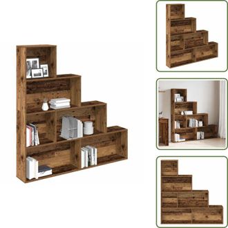 vidaXL Libreria decorativa - vidaXL Libreria Legno Antico 157x24x160 cm in Legno Multistrato - Libreria per libri