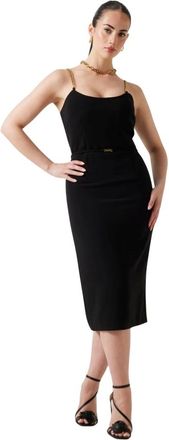 Marciano Kleedjes, Dames, Zwart, S, Polyester, Ella Chain Link Strap Jurk