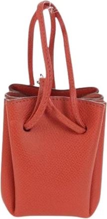Herm&egrave;s Pre-owned Vespa etui - Dames - Vintage Mini Tas - Rood - ONE Size - Leer - Vintage