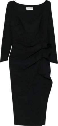 La Petite Robe Di Chiara Boni Abito midi con ruches - Nero
