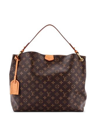 Louis Vuitton Graceful Handbag Monogram Canvas MM hobo bag - Brown