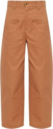 Chlo&eacute; Barrel Broeken - Dames - Straight fit broeken - Roze - M - Nylon - Broeken