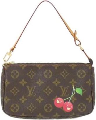 Louis Vuitton Pre-owned Mini Bags, female, Brown, Size: ONE SIZE Pre-owned Pochette Pouch