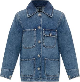 AllSaints BEX Denim Jacket - Dames - Spijkerjassen - Blauw - S - Denim - Jassen
