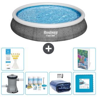 Bestway Piscina Bestway Fast Set Redonda - 396x84 Cm - 7-piezas S188