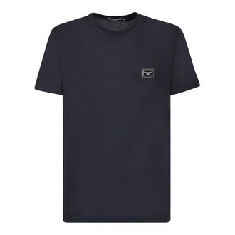 Dolce & Gabbana Hombre, Camisetas, Azul, Talla: S