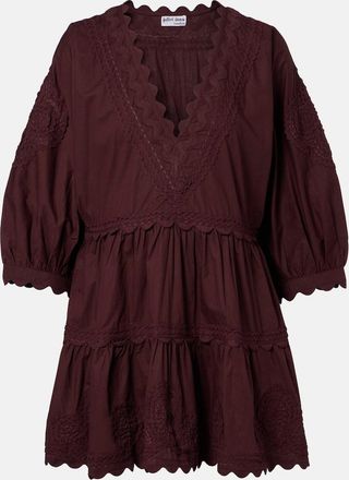 Juliet Dunn Abito corto in popeline di cotone