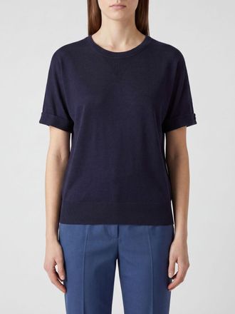Herno T-shirt girocollo a maniche corte realizzata in lyocell