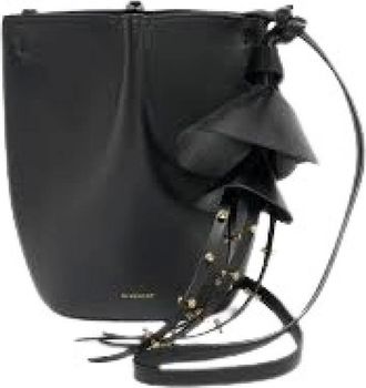 Givenchy Tassen, Dames, Zwart, ONE Size, Leer, Nano Snap Bucket Bag