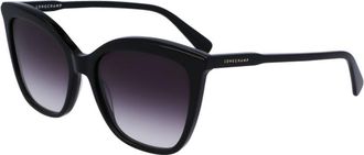 Longchamp Grey Gradient Butterfly Ladies Sunglasses LO729S 001 55