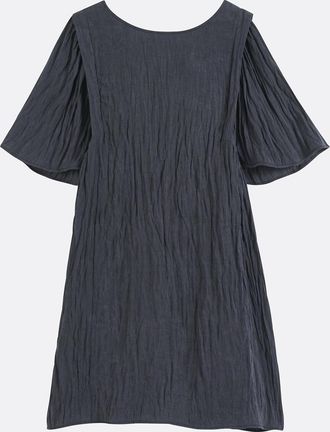 La Redoute Collections Korte uitlopende jurk met korte vlindermouwen