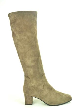 Caprice Schoenen, Dames, Beige, 40 EU, Stretchdaim Enkellaars in Taupe