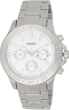 Fossil Bannon Multifunction Stainless Steel Watch in Silver at Nordstrom Rack