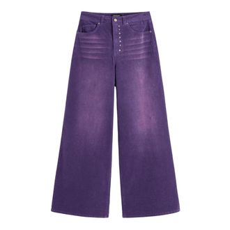 Desigual Pant Ref Porly - Dames - Jeans - Paars - Maat: XS Katoen