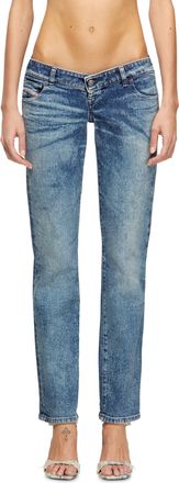 Diesel Regular Jeans - D-Waisty - Jeans - Woman - Blue