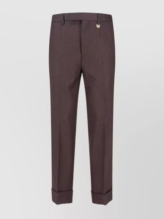 Burberry virgin wool straight-leg tailored trousers