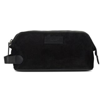 Howard London Steven Washbag - Heren - Tassen - Zwart - Maat: ONE Size Leer