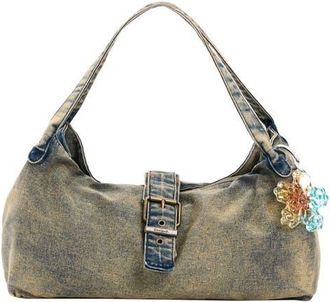 Desigual Denim Tote in Light Green at Nordstrom