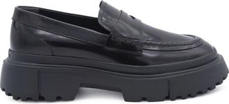 Hogan H629 Loafers - Dames - Loafers - Zwart - 40 EU - Leer - Schoenen