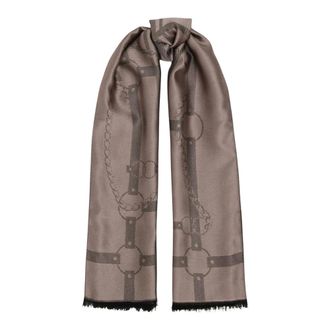 Guess Pa&ntilde;uelo Jacquard Cadena - Accessories - Mujer - Marr&oacute;n - ONE SIZE