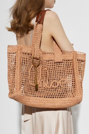 Chlo&eacute; Summer Banana Shopper Bag, Womens, Brown
