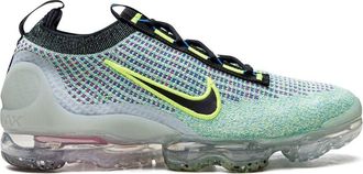 Nike Air Vapormax Flyknit 2021 Volt/Black-Photo Blue-Metallic sneakers - unisex - Rubber/Fabric/Mesh - 10.5