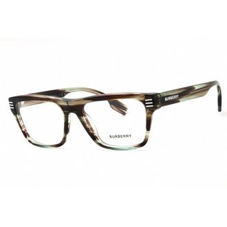Burberry Mens Green Rectangular Eyeglass Frames 0BE2387