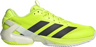adidas Mens Adizero Ubersonic 5 Lace-Up Sneakers in Lem/Blk/Wht - Yellow - Size UK 8.5